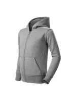 Trendy mikina na zips pre deti tmavosivá