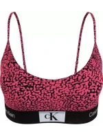 Dámska podprsenka 000QF7216E GNI tm. ružová so vzorom - Calvin Klein Dámska podprsenka 000QF7216E GNI tm. ružová so vzorom - Calvin Klein