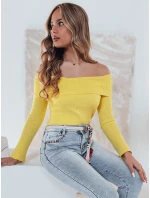 Dámska blúzka s odhalenými ramenami SHOWIT žltá FashionStreet MY2425