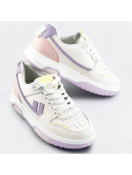 Bielo-fialové dámske športové topánky (AD-555)
