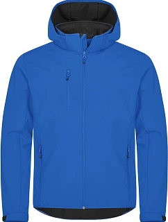 Clique Classics Softshell Hoody M Pánska 3-vrstvová softshellová bunda s kapucňou 67.0912 kráľovská modrá
