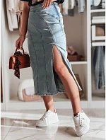 Džínsová midi sukňa CY0481 modrá – FashionStreet Džínsová midi sukňa CY0481 modrá – FashionStreet