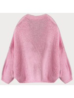 Ľahký oversize sveter v ecru farbe (59100)