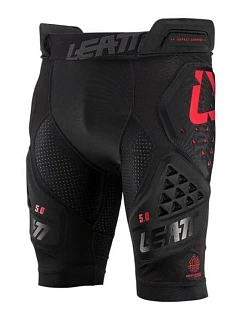 Šortky s chráničmi LEATT Impact Shorts 3DF 5.0, veľkosť L, čierne