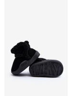 Dziecięce Śniegowce Na Rzep Czarne Unitia