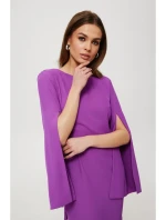 K190 Mini šaty s delenými rukávmi - levanduľové