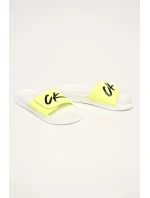 Šľapky KM0KM00499-YCD bieložltá - Calvin Klein Šľapky KM0KM00499-YCD bieložltá - Calvin Klein