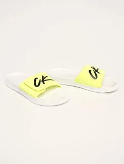 Šľapky KM0KM00499-YCD bieložltá - Calvin Klein