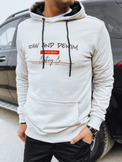 FashionStreet pánska svetlosivá mikina s potlačou BX5710
