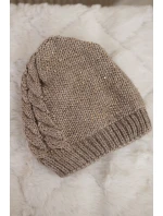 Dámska čiapka Amira K359 dark beige