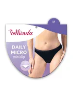 Dámske čipkované nohavičky DAILY MICRO SLIP - BELLINDA - čierna Dámske čipkované nohavičky DAILY MICRO SLIP - BELLINDA - čierna