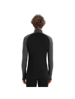 Icebreaker Pánske termo tričko M Zoneknit 260 LS Half Jet H/BLK grey (IB0A56HF585)