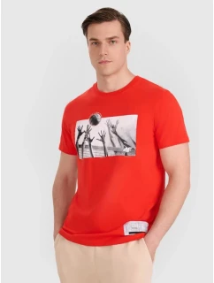 Pánske volejbalové tričko s potlačou 4F 4FRAW25TTSHM3319-62S