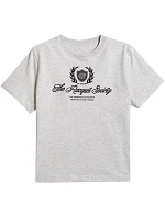 Dámske tričko 4F F2738 cool light grey melange 4FWSS26TTSHF2738 27M