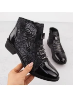 Dámske čižmy Bagger s ponožkou black Sabatina