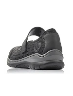Pohodlné šnurovacie topánky Rieker W RKR575 black