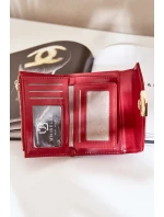 Lakierowany Portfel Damski Czerwony Rahner