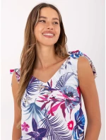 Dámsky top WN TP 1482 4.67 biely a tmavomodrý