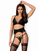 Zmyselný set Arisha set with garter belt - Obsessive