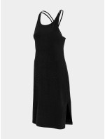 Dámske pletené šaty H4L21-SUDD013 čierne - 4F