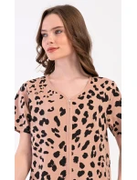 Dámske šaty s krátkym rukávom Leopard Home Dámske šaty s krátkym rukávom Leopard Home