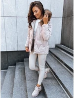 Dámska zimná bunda SNOW beige FashionStreet TY3817 Dámska zimná bunda SNOW beige FashionStreet TY3817