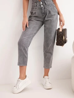 Dámske džínsy s dvojitým zapínaním M.sara graphite