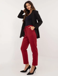 DHJ SP A7690.01P bordové nohavice