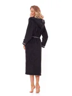 Mäkký dlhý župan 2322 Black - L&L
