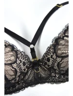 PUSH PODPRSENKA JULIA 19167 BLACK BEIGE