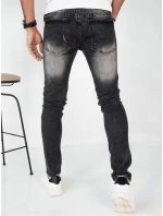Pánske tmavosivé džínsové nohavice FashionStreet UX4152