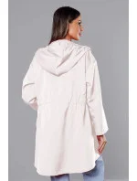 Tenký asymetrický dámsky prehoz cez oblečenie v smotanovej farbe (B8117-26) Tenký asymetrický dámsky prehoz cez oblečenie v smotanovej farbe (B8117-26)