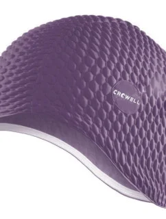 Crowell Java bublinová plavecká čiapka fialová farba 3