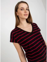 Dámske tričko RV TS 8567.26 čierna a červená - FPrice