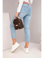 Dámske džínsy s vysokým pásom a opaskom, modré