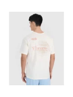 Pánske nadrozmerné tričko s potlačou 4F 4FRSS25TTSHM2652-11S pánske