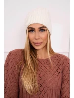 Fleecová čiapka Anna K238 ecru