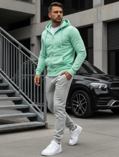 Pánska mikina s kapucňou mint FashionStreet BX5231