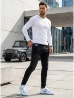 Pánske čierne nohavice FashionStreet UX3800