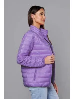 Svetlo fialová ľahká dámska prešívaná bunda (58M23037-37)