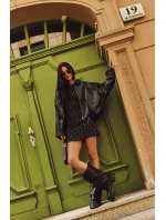 Ocieplane Wsuwane Kozaki Damskie Na Masywnej Platformie Z Kieszeniami Czarne Clarinda