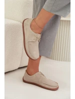 Dámske prírodné semišové barefoot topánky Zazoo 327 light beige Dámske prírodné semišové barefoot topánky Zazoo 327 light beige