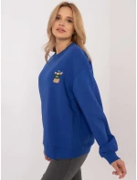Blúzka CLM BL 1283.19X kobaltovo modrá