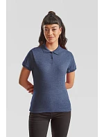 Fruit of the Loom Lady-Fit 65/35 Polo Dámske piqué polo 16.3212 heather grey Fruit of the Loom Lady-Fit 65/35 Polo Dámske piqué polo 16.3212 heather grey