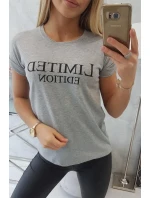 Limitovaná edícia blúzky šedá