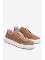 Pánska semišová športová obuv Zazoo 1544 beige Pánska semišová športová obuv Zazoo 1544 beige