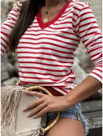 Blúzka TW BZ 2102 1.26 biele a červené