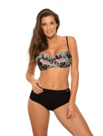 Dámske dvojdielne plavky Lila M-704 (4) čierna-potlač - Marko Dámske dvojdielne plavky Lila M-704 (4) čierna-potlač - Marko