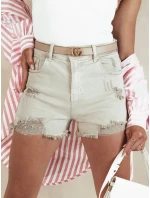 Dámske šortky POPGLAM beige FashionStreet SY0399