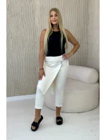 Punto Milano Zimné nohavice s ozdobným zipsom svetlo béžové Punto Milano Zimné nohavice s ozdobným zipsom svetlo béžové